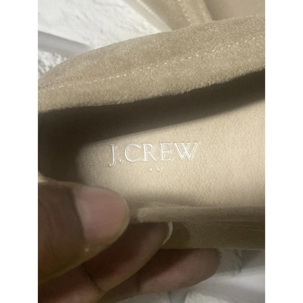 J.Crew Boys'‎ Sueded Loafers in Dusty Tan Slip On Size 4